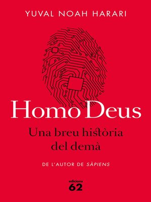 cover image of Homo Deus. Una breu història del demà